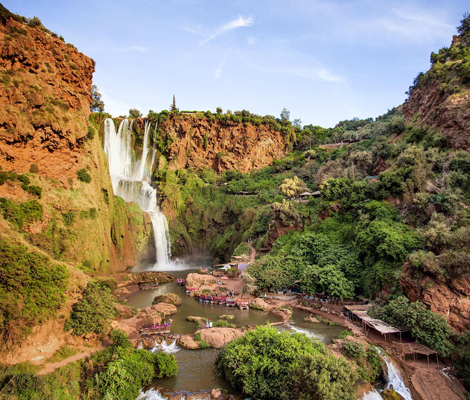 Full-Day Private Tour to Ouzoud waterfalls & the Middle Atlas Mountain Trip from Marrakech