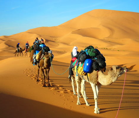 4 days tour from fes to Marrakech via Merzouga desert camel trek